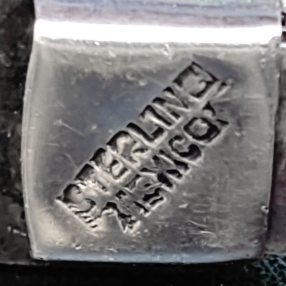 Vintage Taxco Sterling Silver and Carved Onyx Bracelet - Picture 4 of 12